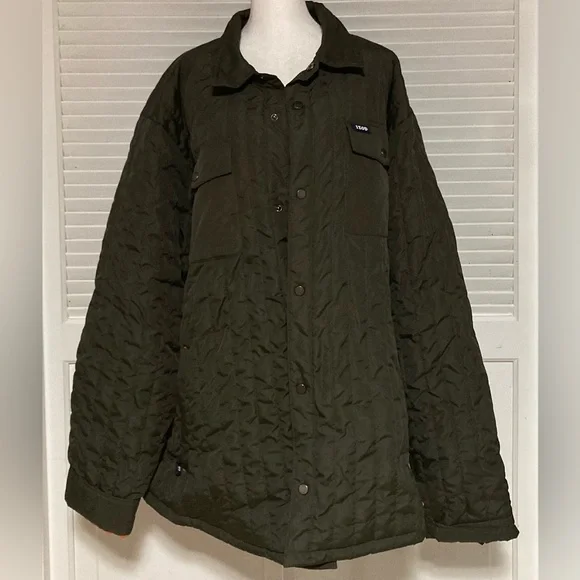 EC IZOD Quilted Pattern Shade of Olive Jacket Plus Size 3XL/3TG - Picture 4 of 14